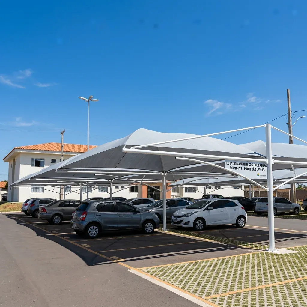 Imagem de Cobertura de Sombrite em projeto sob medida